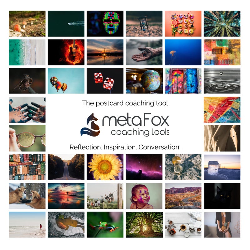 metaFox - 52 Inspirational Cards  Positive Affirmations Cards & Motivational Postcards  Picture Cards For Coaching & Therapy  Mindfulness Cards  Original Motivational Deck - Image 1